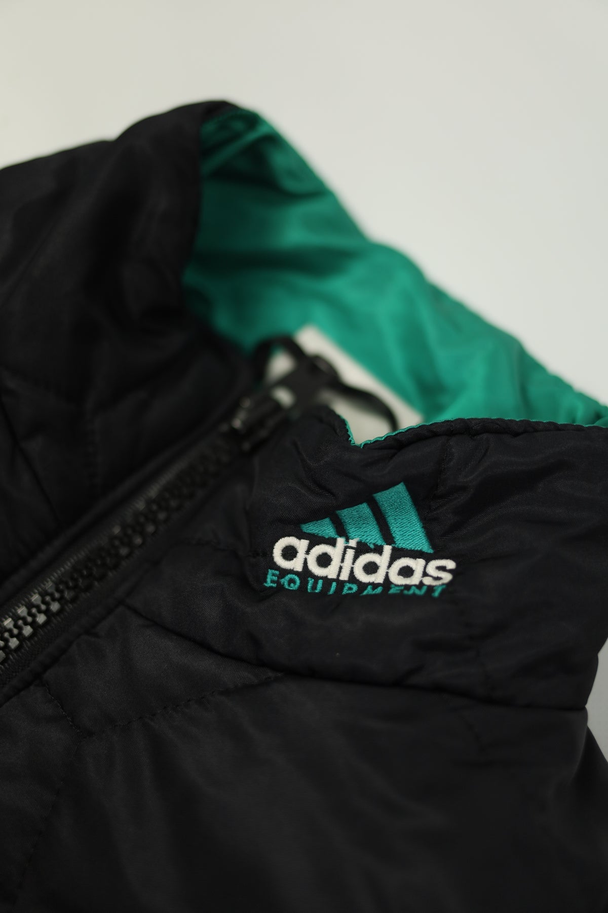 Adidas Equipment winter jacket zipper detail