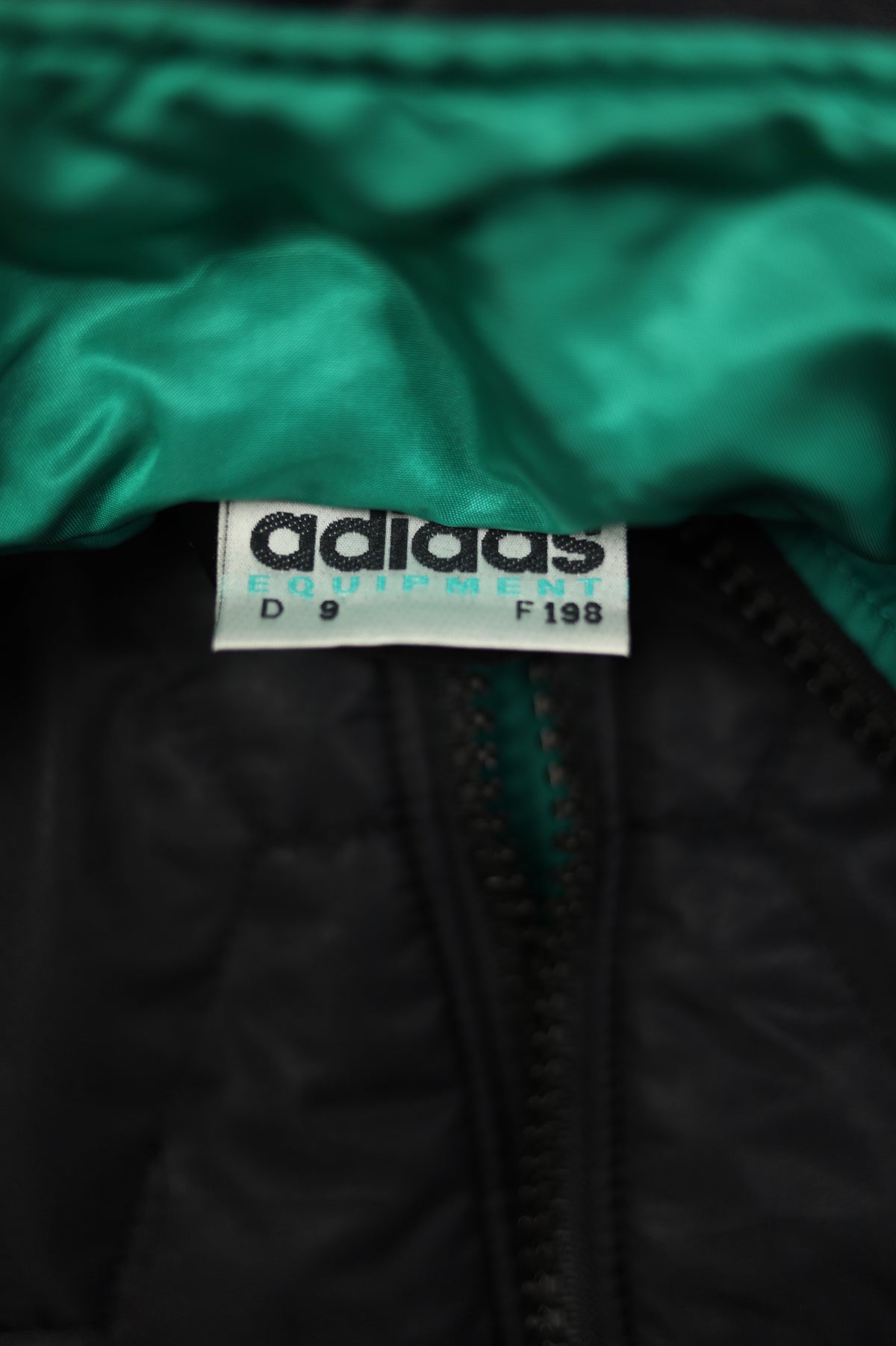 Adidas Equipment 1998 winter jacket fabric close-up
