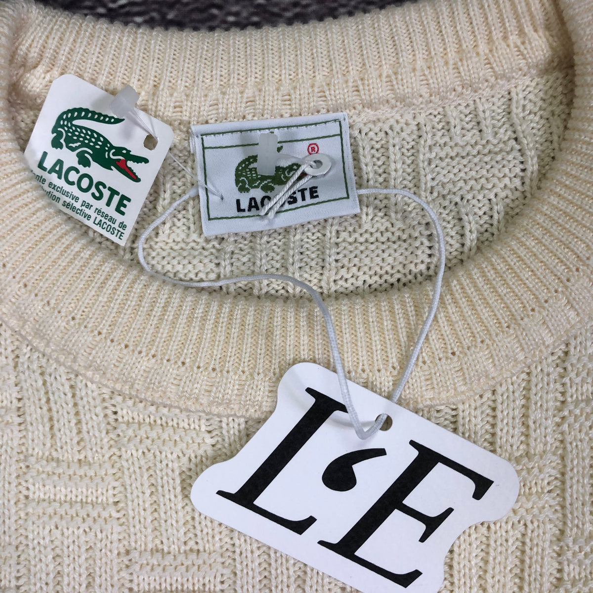 Lacoste crocodile logo detail