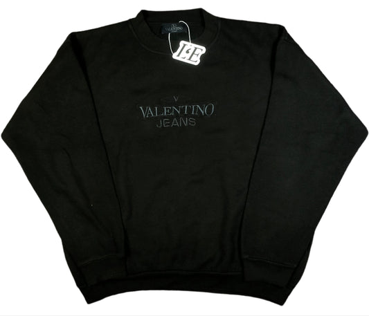 Vintage Valentino Jeans sweatshirt — front view, Mens L