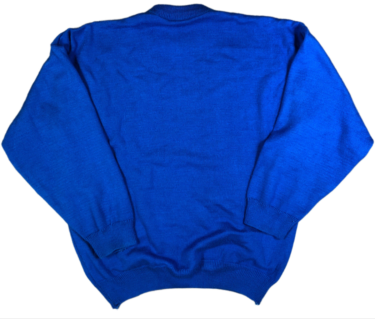Lacoste 1999 blue sweater back view