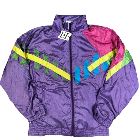 Vintage Adidas 1999 track jacket — front view, Mens S