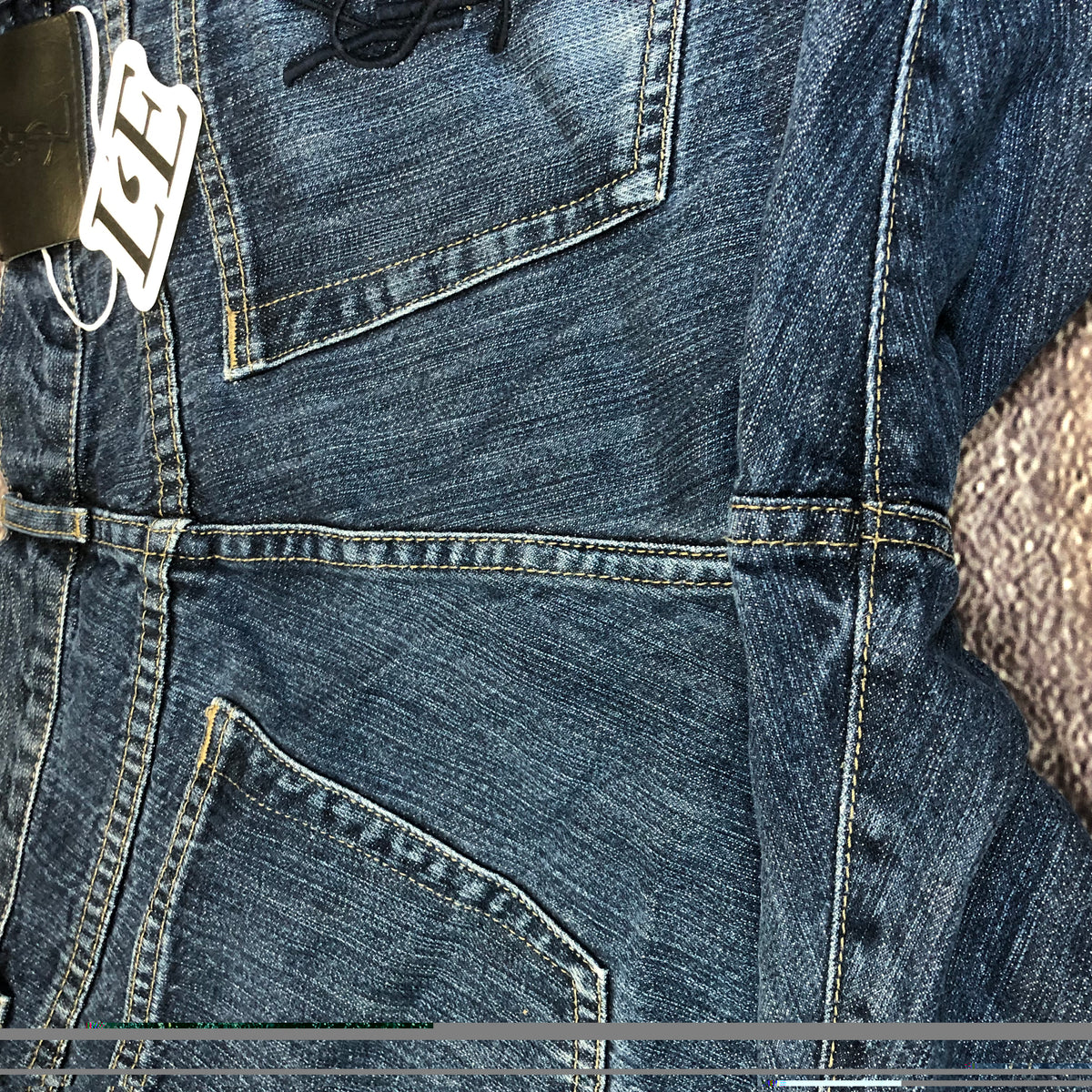 YSL jeans waistband detail