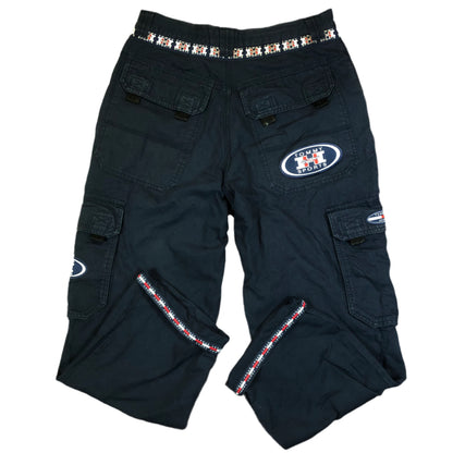 Tommy Hilfiger cargo pants back view with faded color detail