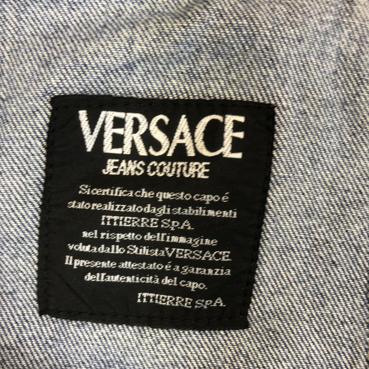 Versace jeans waistband detail