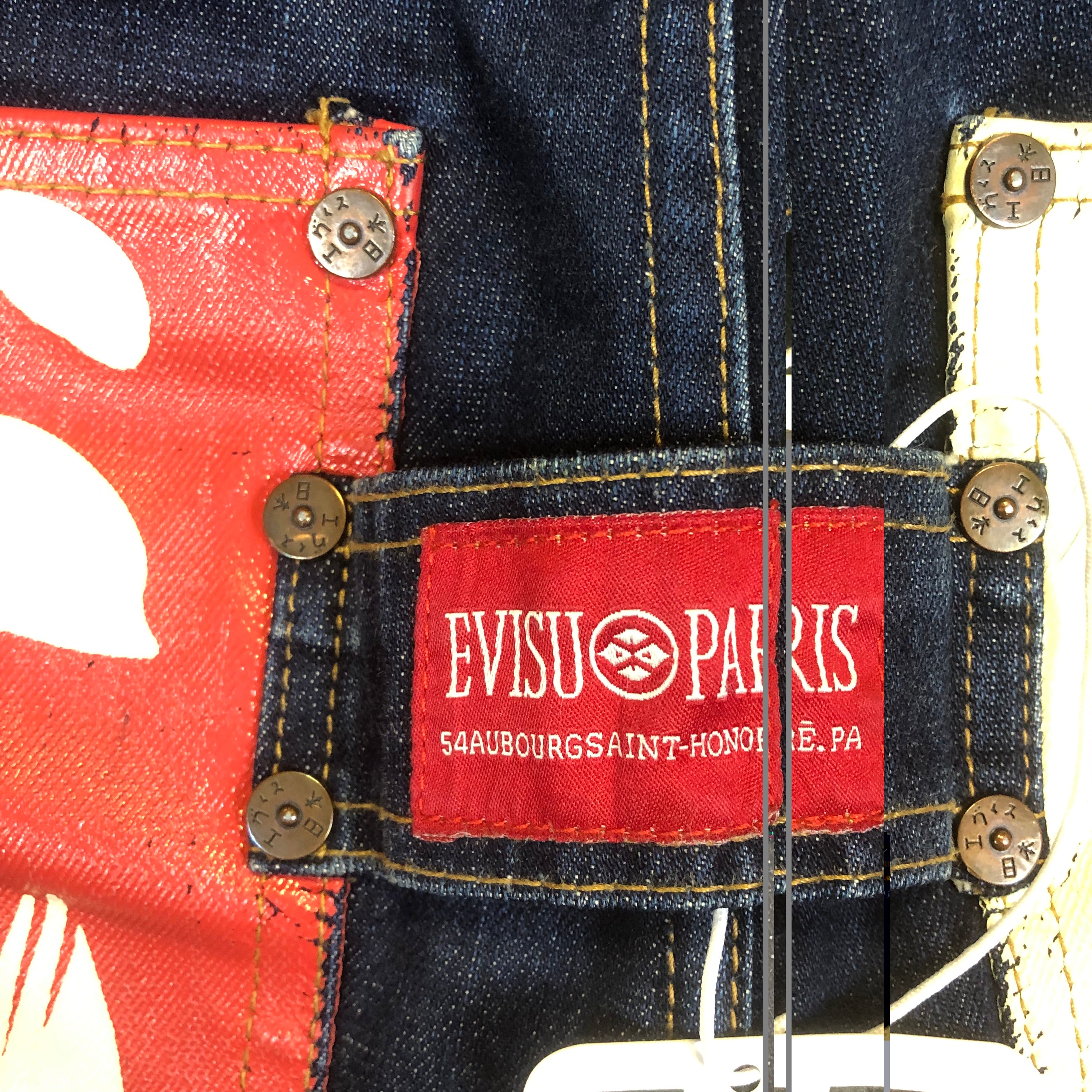 Vintage Evisu Multi Pocket Paris Selvedge Denim