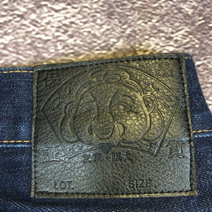 Evisu Paris selvedge denim multi pocket detail