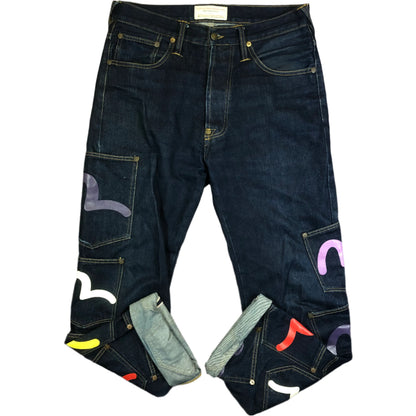 Evisu Multi Pocket Paris jeans back view