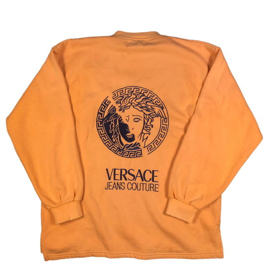 Vintage Versace sweatshirt — front view, Mens L