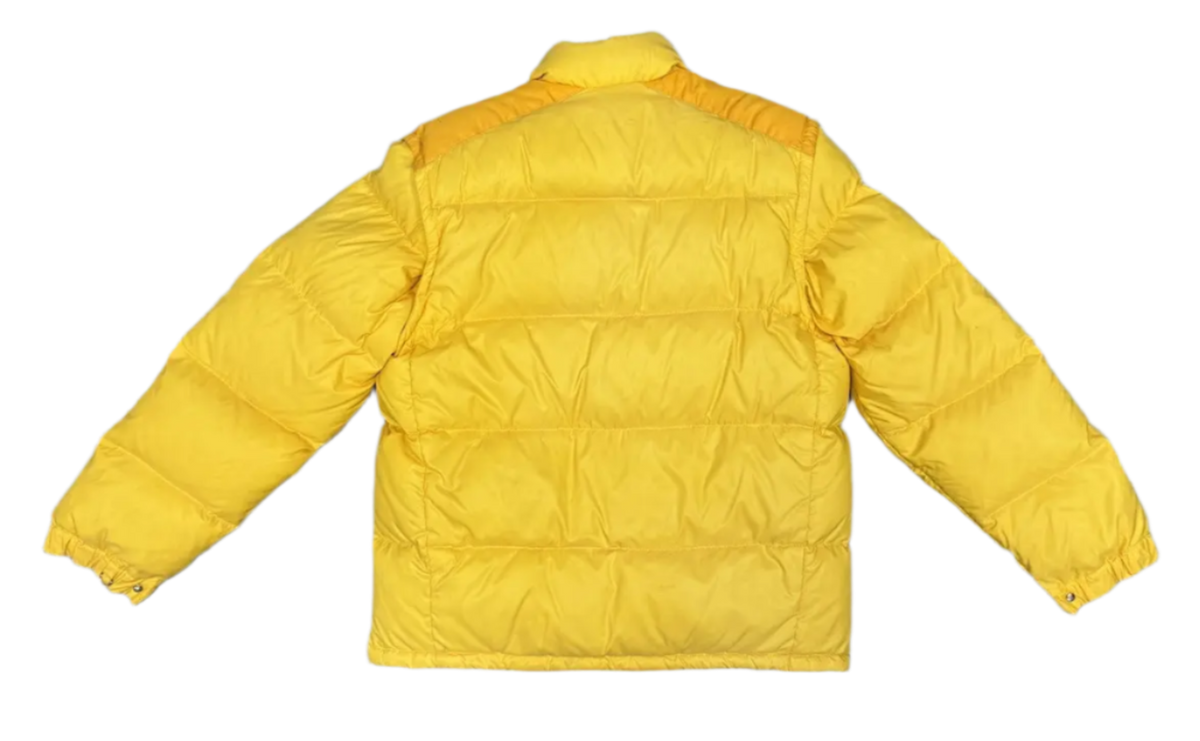 Moncler Grenoble yellow puffer back view