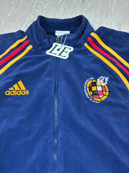 Vintage Men’s 90s Adidas Spain Velvet Track Jacket Size M