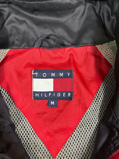 Vintage Tommy Hilfiger Jacket 90s Streetwear Windbreaker Logo Sleeve Size M-L